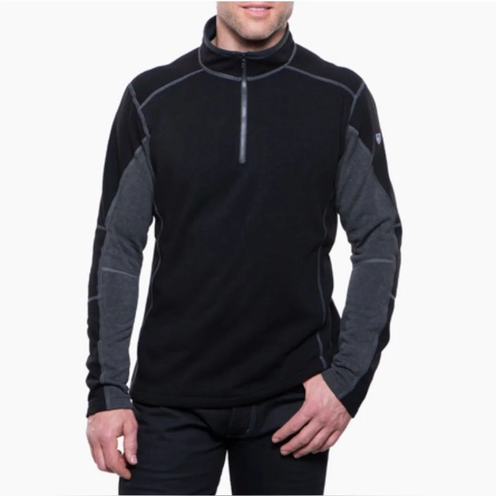 Kuhl Revel Quarter 1/4 Half Zipper Front Sweater Fleece Small Mens